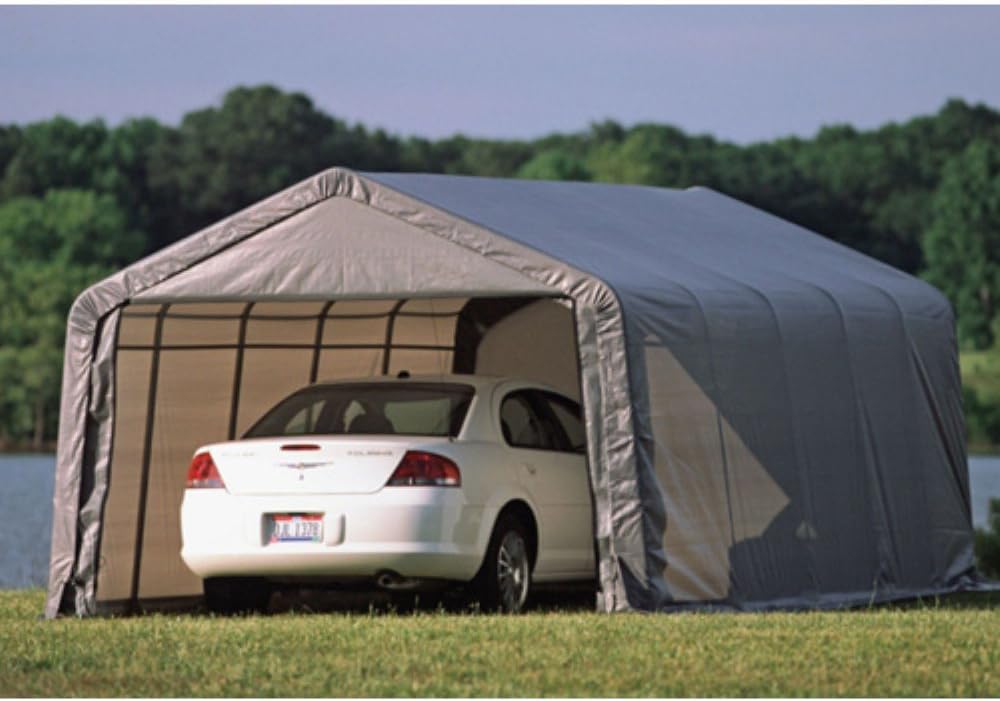 ShelterLogic 73342 Green 12'x20'x10' Round Style Shelter