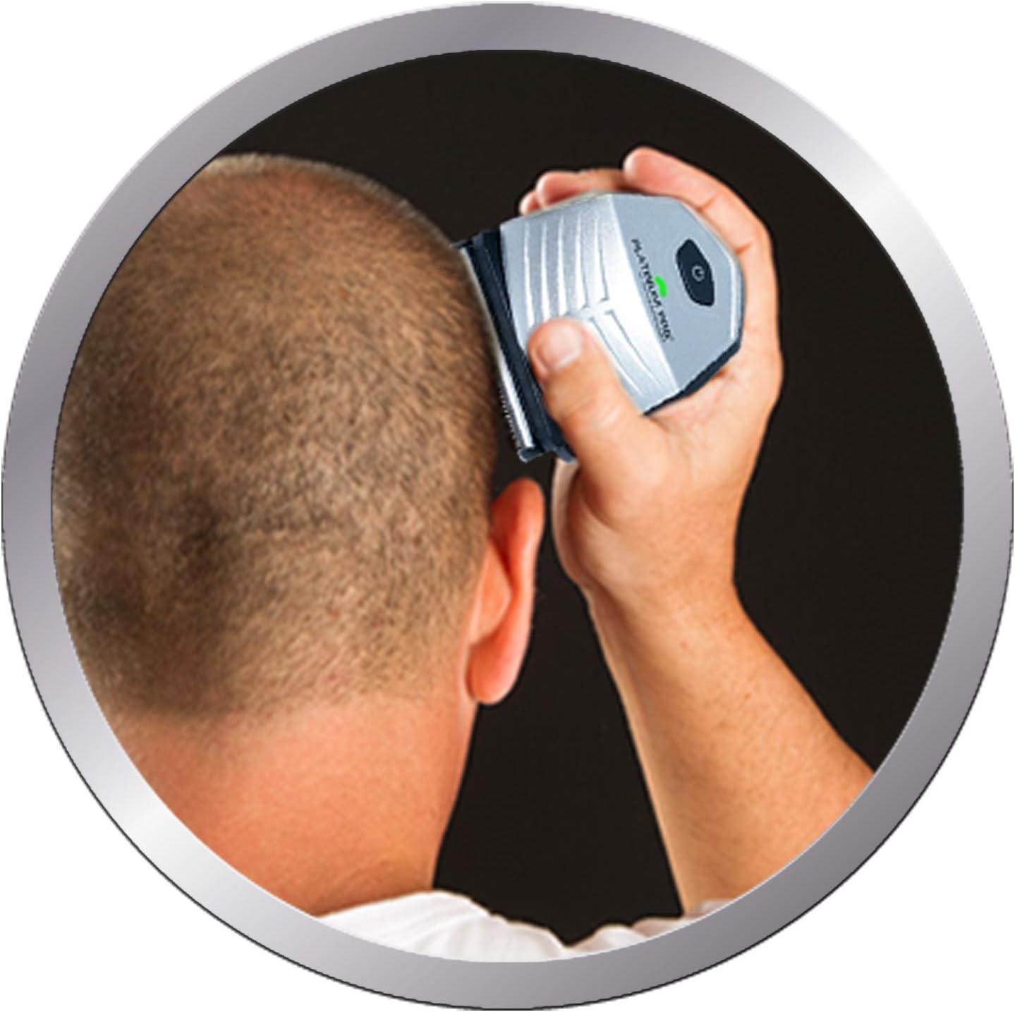 MANGROOMER - PLATINUM PRO New Self-Haircut Kit and Advanced Hair Clippers with Lithium Max Battery, 9 Length Guards and Included Bonus Storage Case