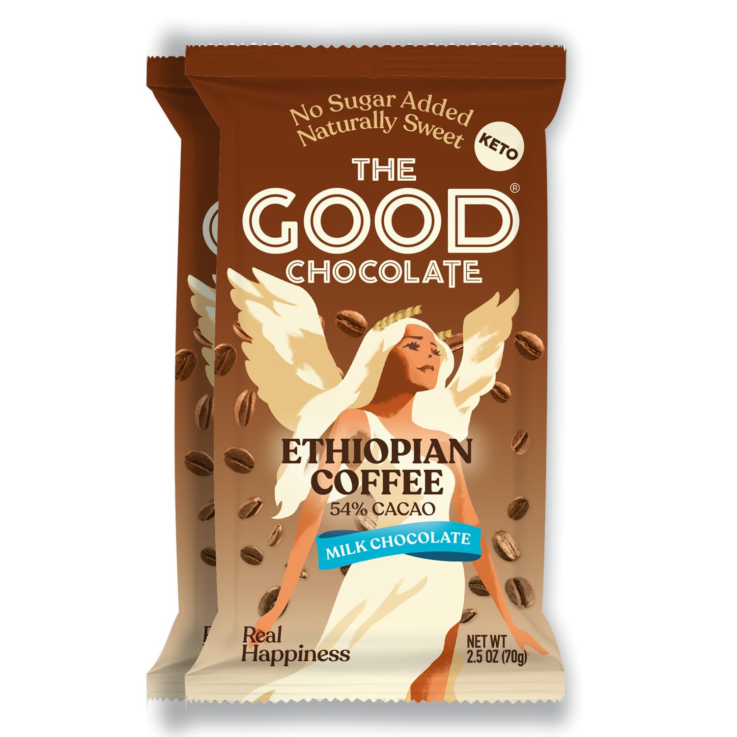 THE GOOD CHOCOLATE – Dark Chocolate Bars with Zero Sugar & Lower Net Carbs – Keto Chocolate Bar with Lower Calories, All Natural and Non-GMO Keto Snacks, 2.5 oz (6 Bars Value Pack)
