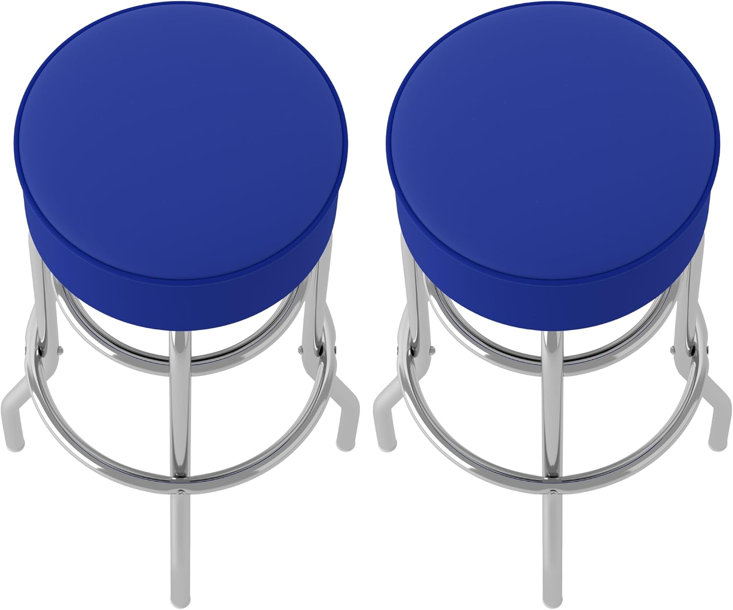 Trademark Gameroom Bar Stool - Blue Stool with Foam Padded Seat - Swivel Chair for Game Room, Garage, or Home Bar