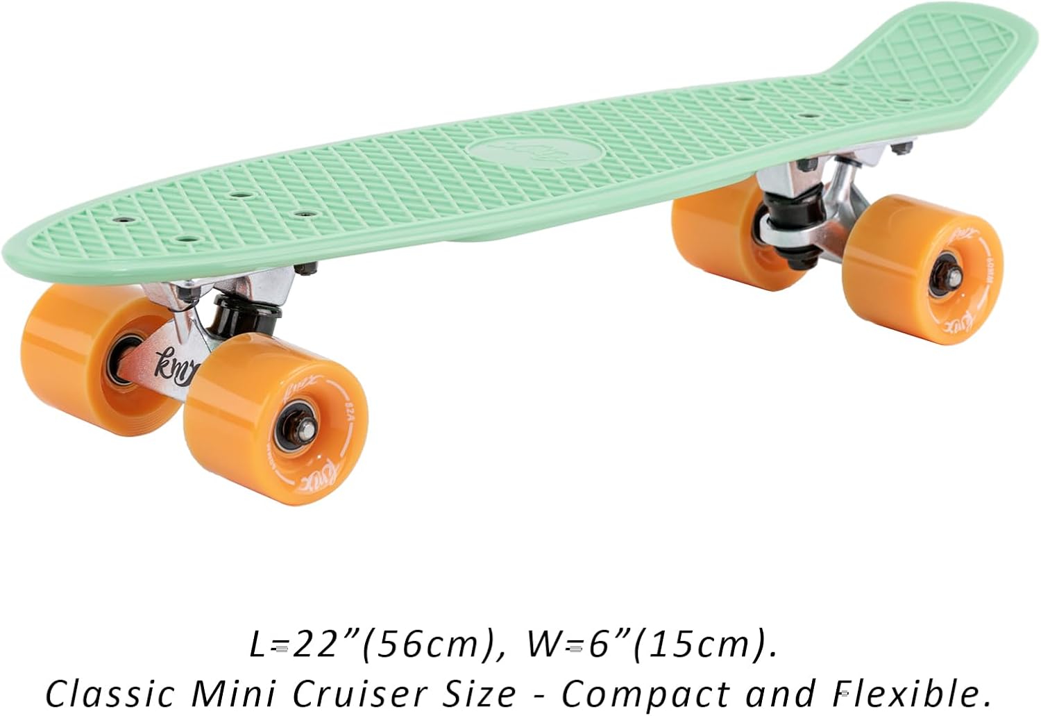 KMX Classic Retro Mini Cruiser Skateboard for Kids, Teens, Adults