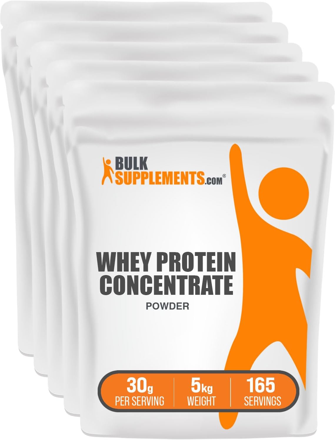 BulkSupplements.com Whey Protein Concentrate Powder - Whey Protein Powder Supplement, Unsweetened, Unflavored & Gluten Free, 30g per Serving, 500g (1.1 lbs) (Pack of 1)