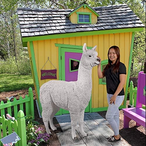Design Toscano The Alpacalypse of Alpaca Garden Statues: Large