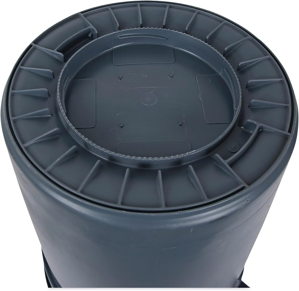 Boardwalk 32GLWRGRA Round Waste Receptacle LLDPE 32 gal Gray