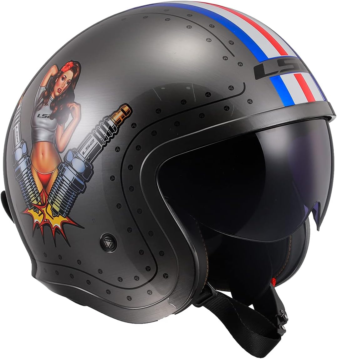 LS2 Helmets Open Face Spitfire Helmet