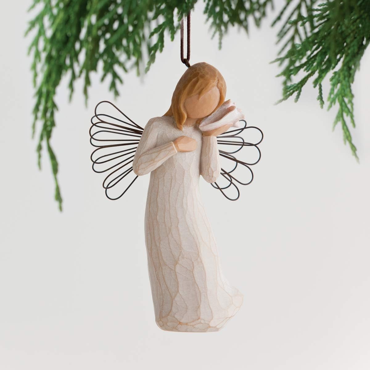 Willow Tree Lots of Love Ornament, Sculpted Hand-Painted Figure | Celebrating Friendship and Sentiment, Cast from a Susan Lordi Original Carving, Cast Resin Keepsake, Ready to Hang