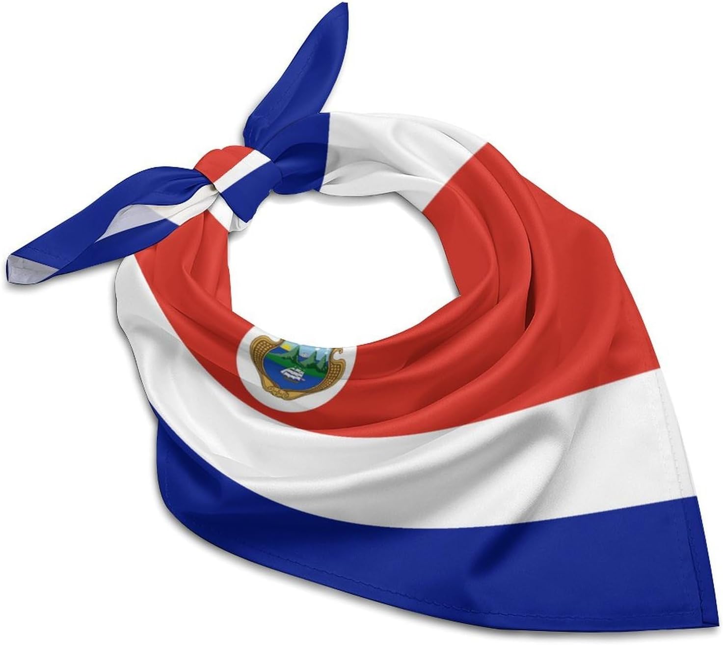 Flag Silk Scarf Head Hair Wraps Bandana Square Satin Head Scarf For Women