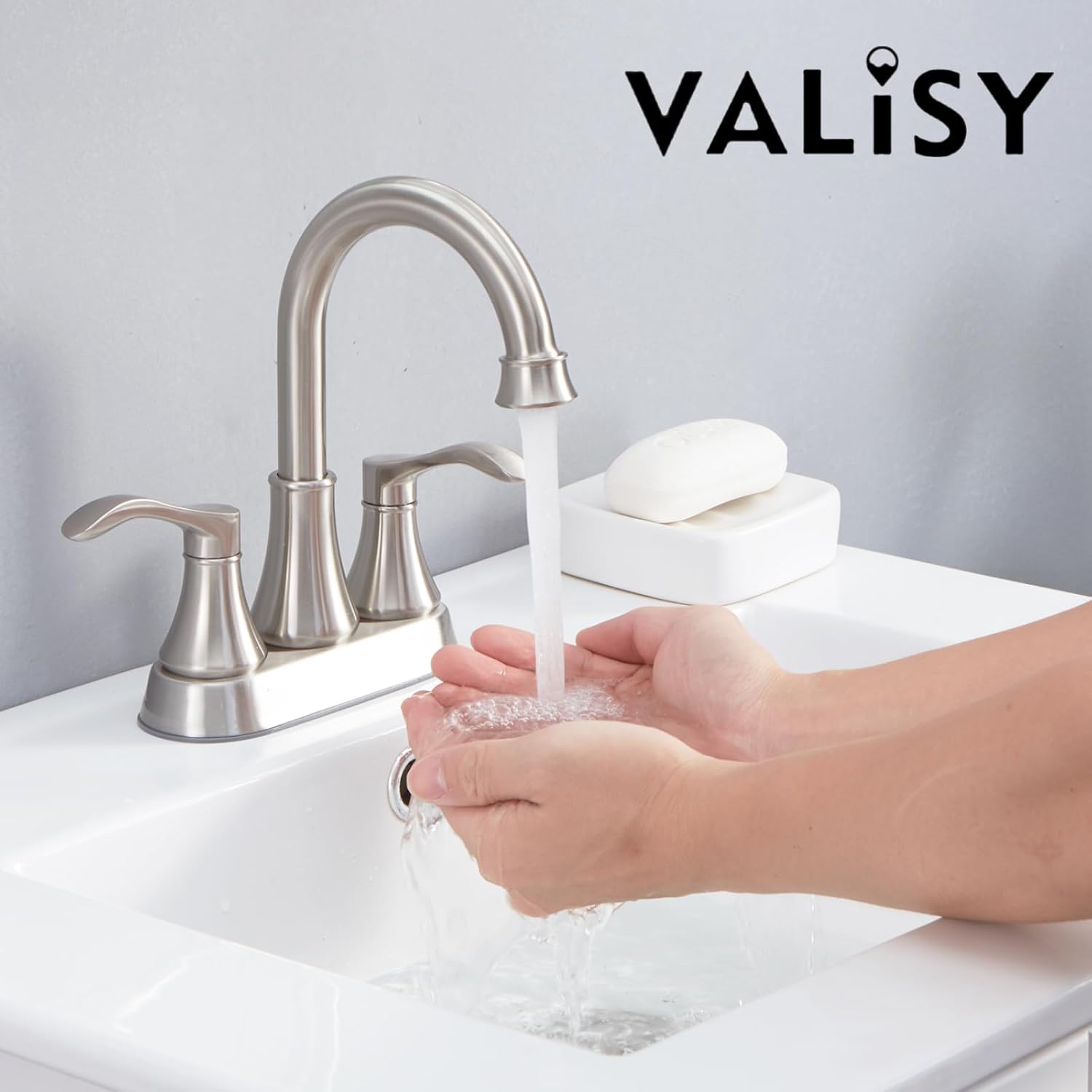 Bathroom Faucet,4 Inch Centerset 2 Handle High-Arc,Oil Rubbed Bronze