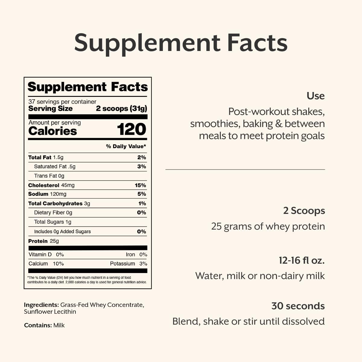 ProMix Nutrition Whey Protein Powder, Unflavored - 5 lb (Pack of 2)