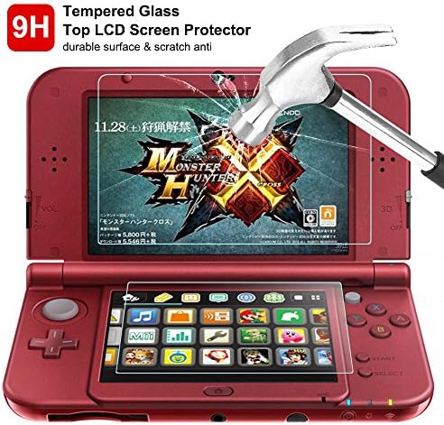 Protective Carrying Case Compatible NEW 3DS XL, with Hard Cover and 2 pcs Screen Protectors, AFUNTA Hard Shell Travel Bag
