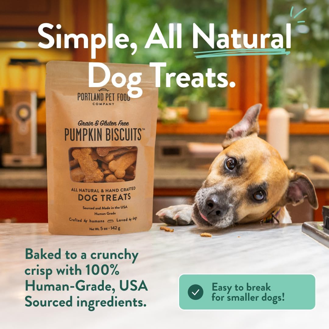 Portland Pet Food Dog Treats Variety, Healthy, Grain-Free Biscuits, 3 Pack