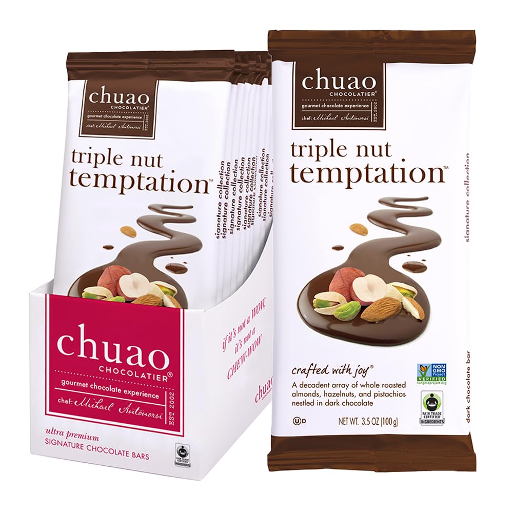 Chuao Chocolatier Ravishing Rocky Road Milk Chocolate Bars | Gourmet Almond Vegan Marshmallows Artisan No Preservatives | 10 Pack (2.8 oz each)