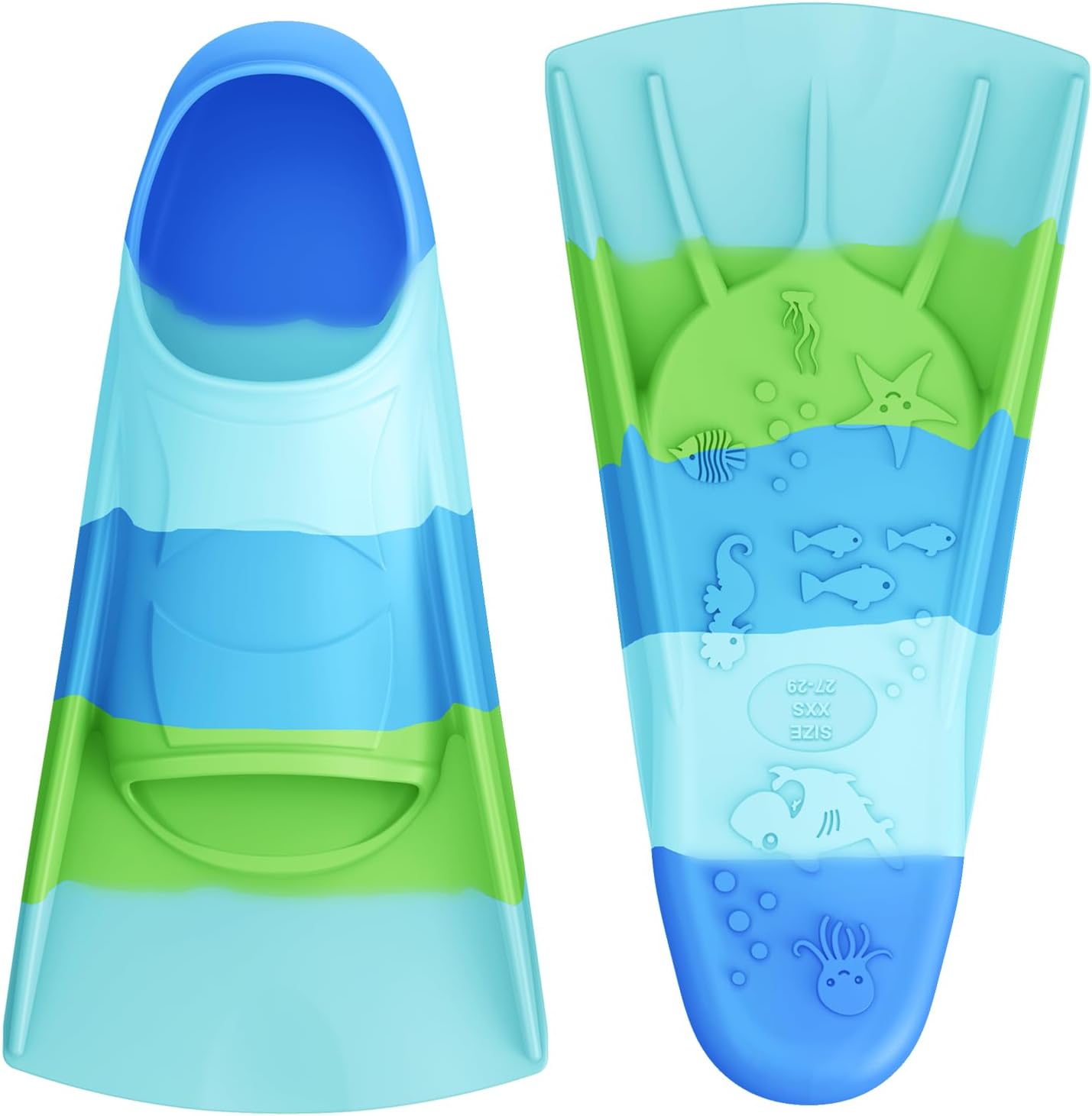 Gintenco Swim Fins, Adults & Kids Swim Training Fins for Lap Swimming