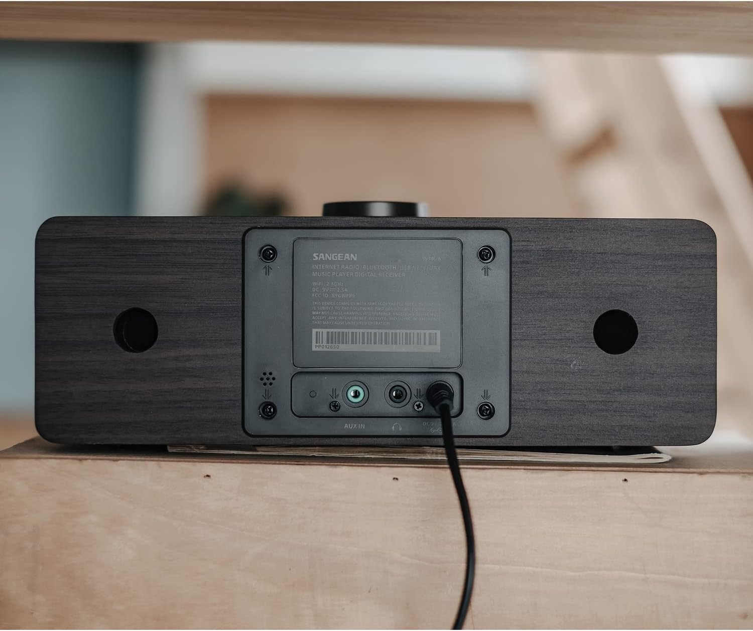Sangean WFR-32 Internet Radio/AUX/Bluetooth/Smart Local Radio Preference Management/USB Playback and Phone Charging Digital Wooden Cabinet Radio