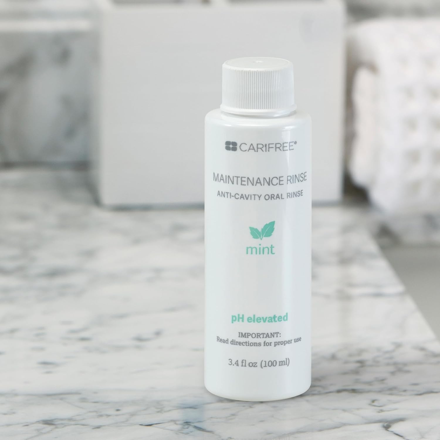 CariFree Maintenance Rinse Fluoride Mouthwash, Mint, Alcohol-Free, 16 oz | Anti-cavity fluoride & xylitol rinse; neutralizes pH, prevents decay, freshens breath; dentist recommended, alcohol-free.