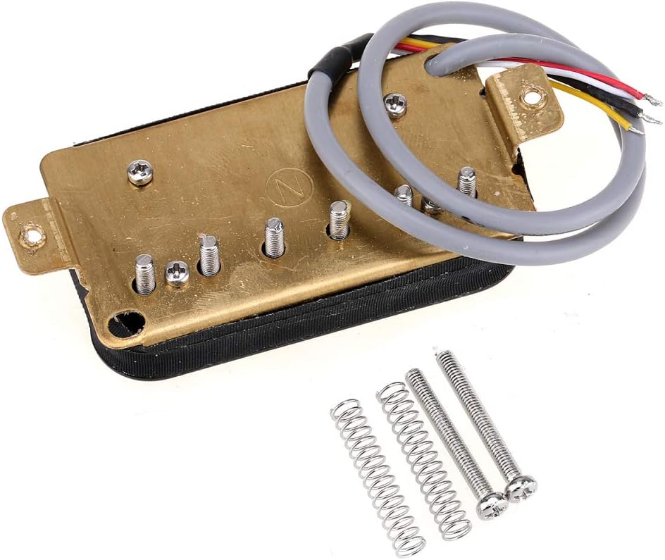 Wilkinson Vintage Tone Alnico 5 Overwound Open Style Humbucker Pickups Set for Electric Guitar, Zebra