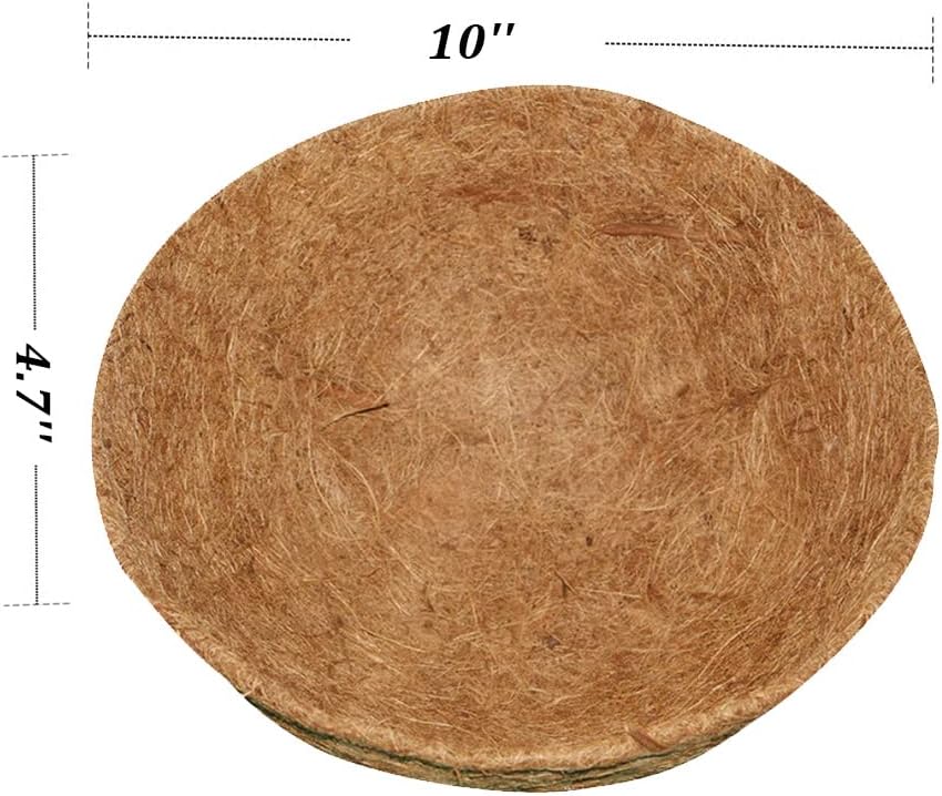 16 Inch Coco Liner for Planters, 2PCS Round Replacement Plant Basket Liner, Coco Fiber for Hanging Basket