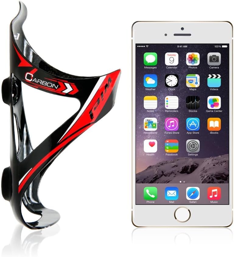 Wiel Full Carbon Fiber Bicycle Bike Light Drink Water Bottle Cage Holder