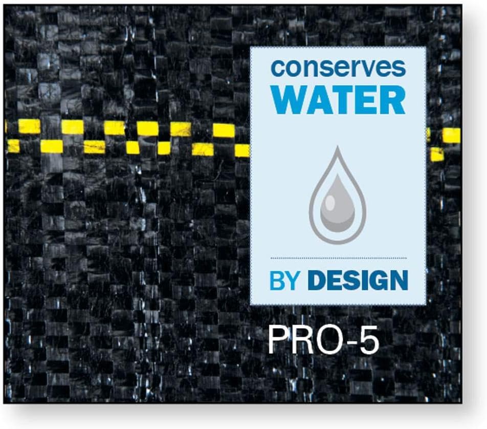 Dewitt Pro-5 Weed Barrier Fabric 5 oz, 6 x 250 Feet – Heavy-Duty | Woven Landscape Ground Cover Mat for Raised Garden Bed, Greenhouse Gardening, Outdoor Landscaping, and Commercial Planting