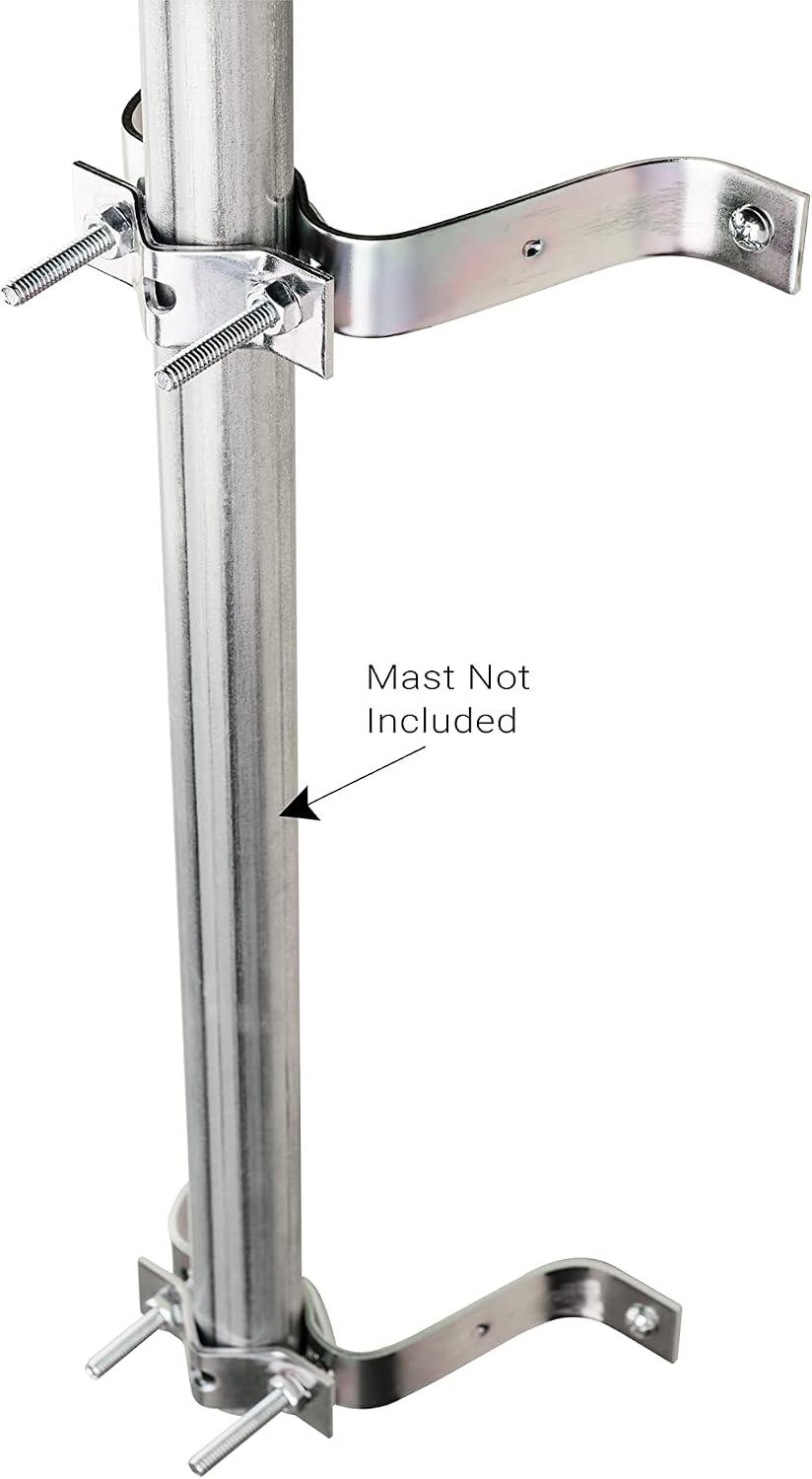 Channel Master CM-3079 4-Inch Wall Mount for TV Antenna Masts