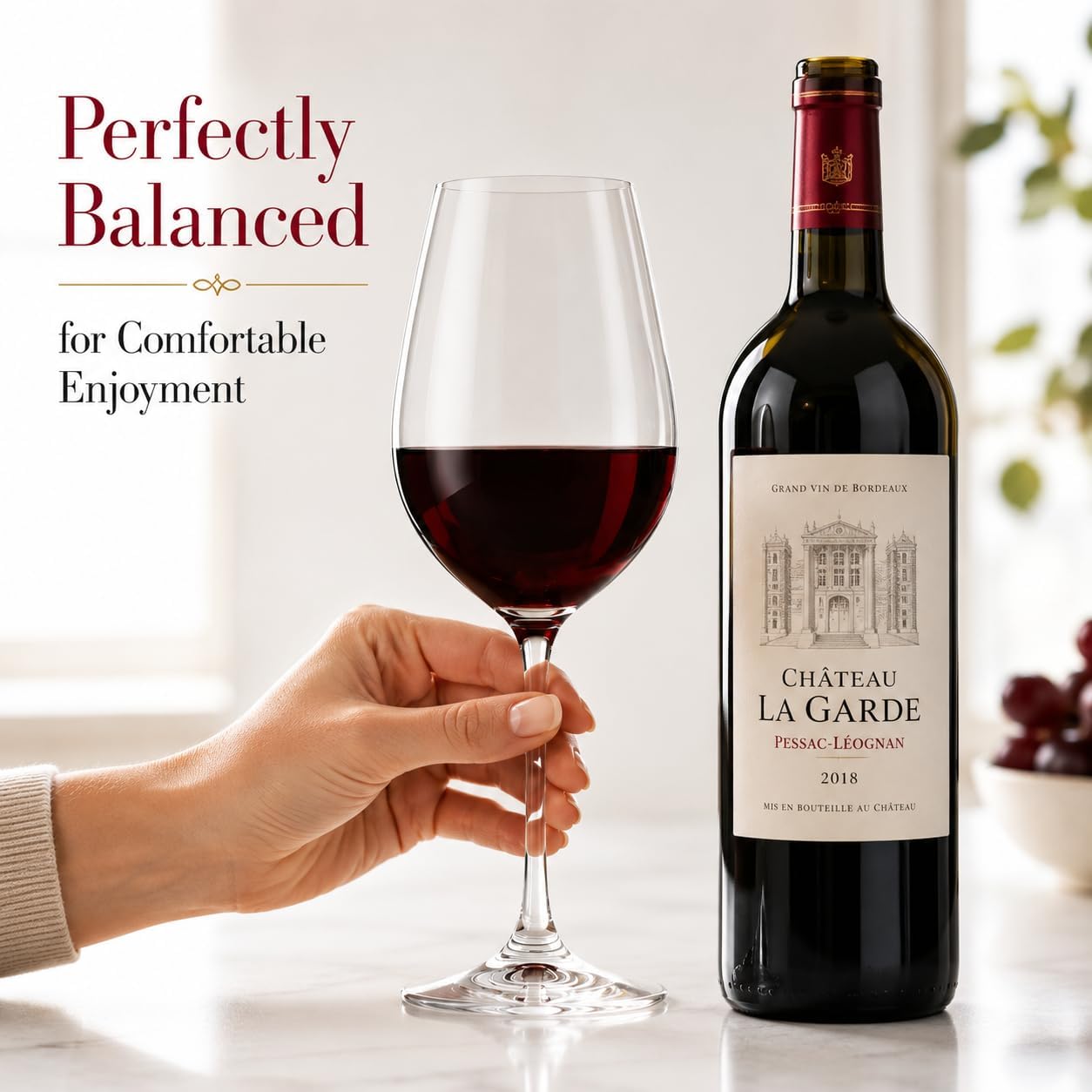 Spiegelau Salute Stemmed Red Wine Glasses, Lead-Free Crystal Wine Glasses for Pinot Noir, Cabernet, Wedding, Anniversary, Housewarming, Birthday Gifts, Elegant Glassware, Home Bar, 19.4 oz, Set of 4
