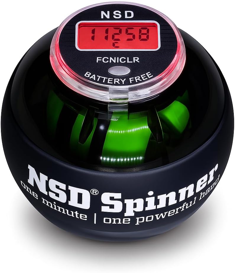 Manual Thumb Wind Start NSD Spinner Gyro Ball with Counter – Up to 18
