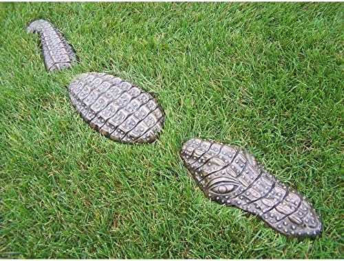 Oakland Living Cast Aluminum Decorative Garden Gator, Antique Bronze