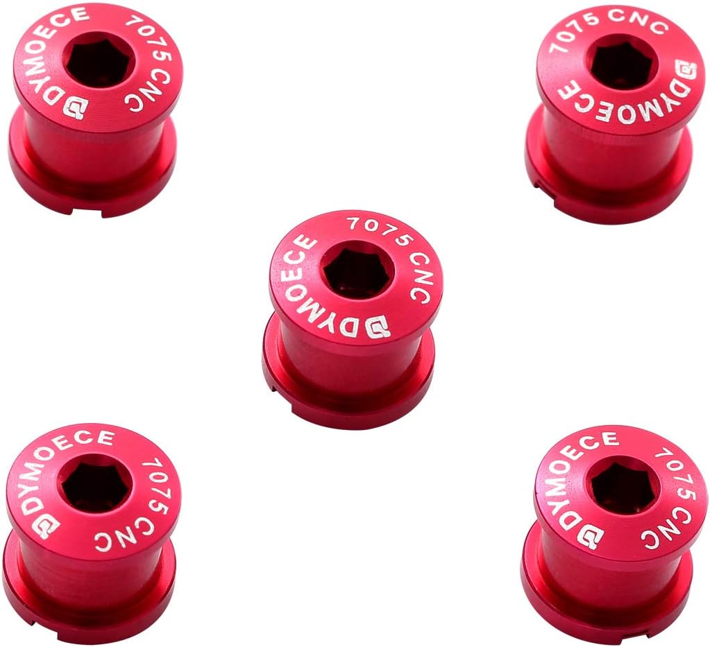 Double Chainring Bolts 7075 Aluminum Alloy for Road MTB M8 Crankset | Bike Chainring Bolts Anodized Anti-Corrosion CNC Machined