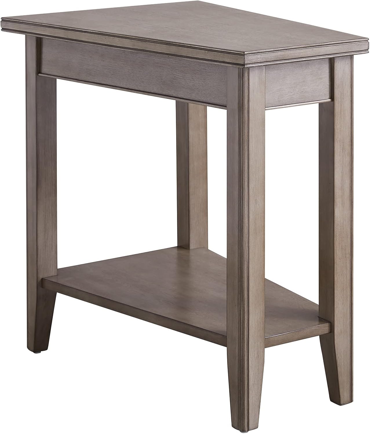 Leick Home Delton Wedge End Table, 17", Sienna