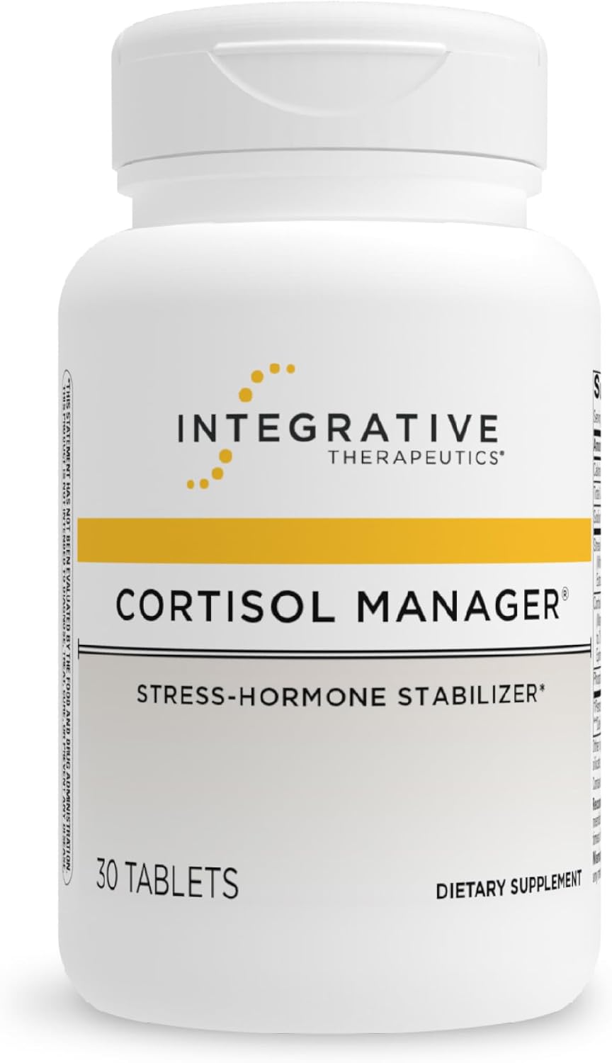 Integrative Therapeutics Cortisol Manager - Balance Cortisol & Support Relaxation for Restful Sleep* - Includes Ashwagandha & L-Theanine for Confidence with Less Stress* - 30 Tablets