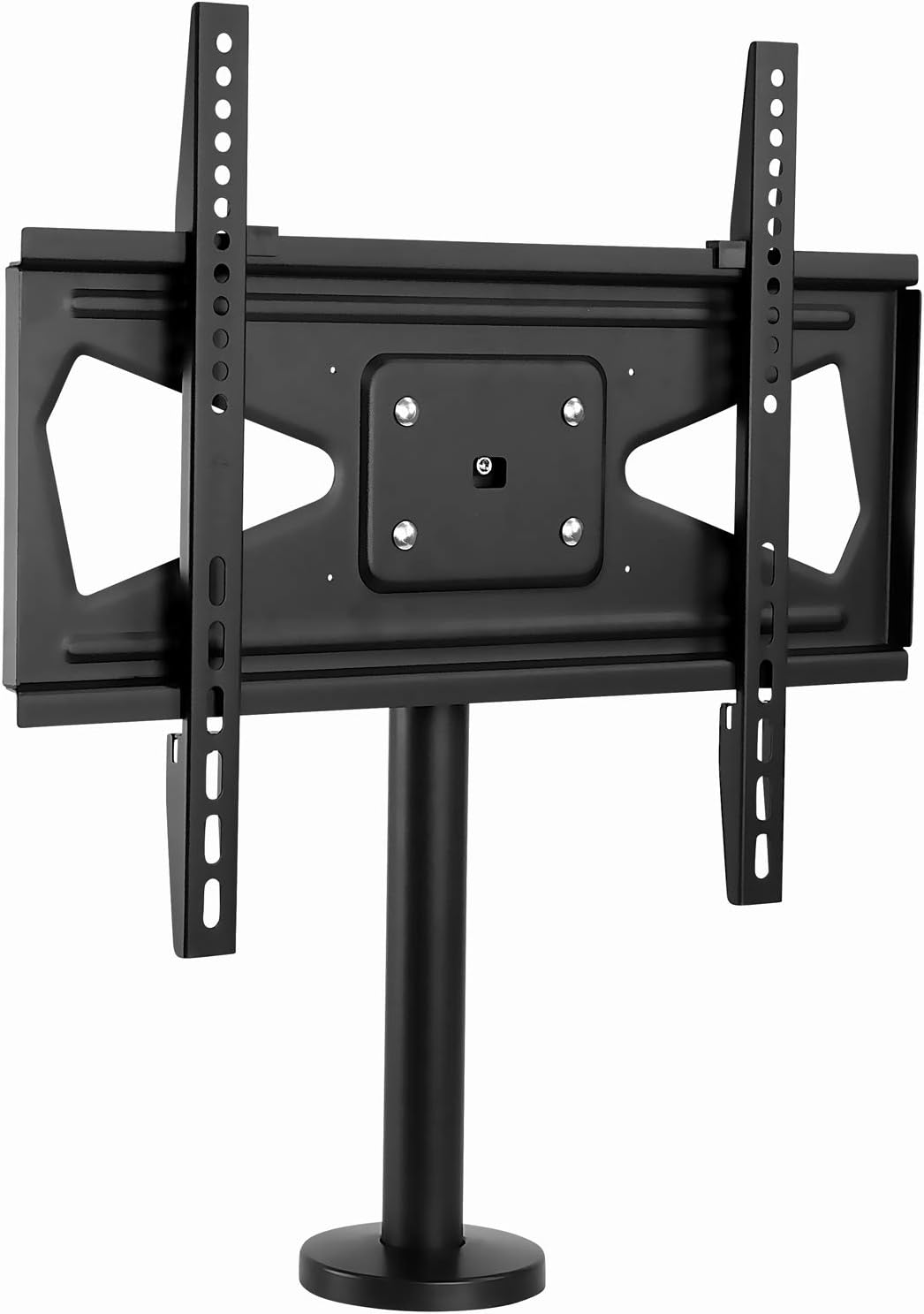 Mount-It! Bolt Down TV Stand, Anti-Tip Swivel Tabletop TV Mount for 32"–55" Screens up to 110 lbs, VESA 100x100 to 400x400, TV Base Replacement