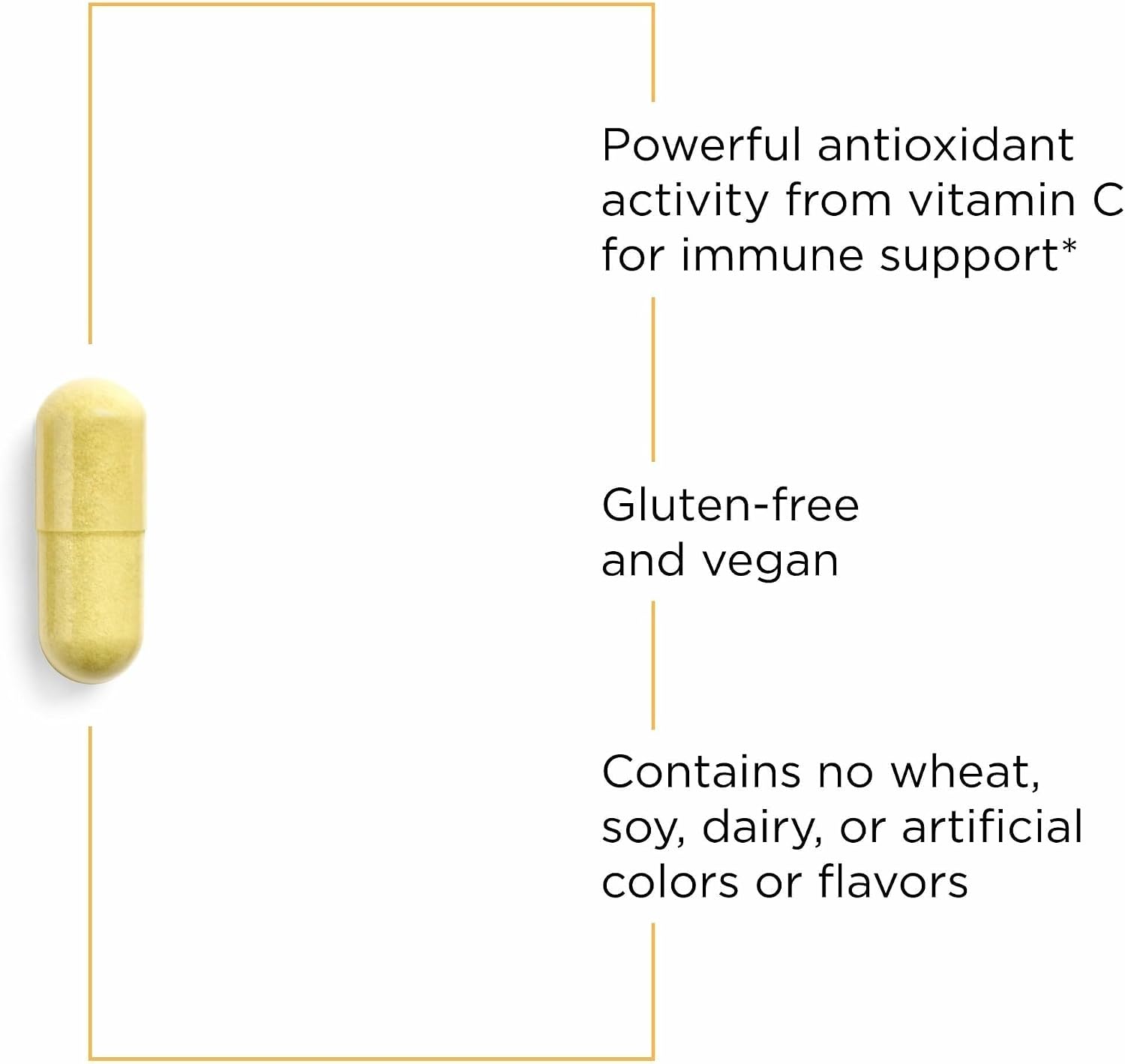 Integrative Therapeutics Vitamin C with Quercetin - Vitamin C Supplement for Immune Support*- Supports Antioxidant Activity* - Vegan