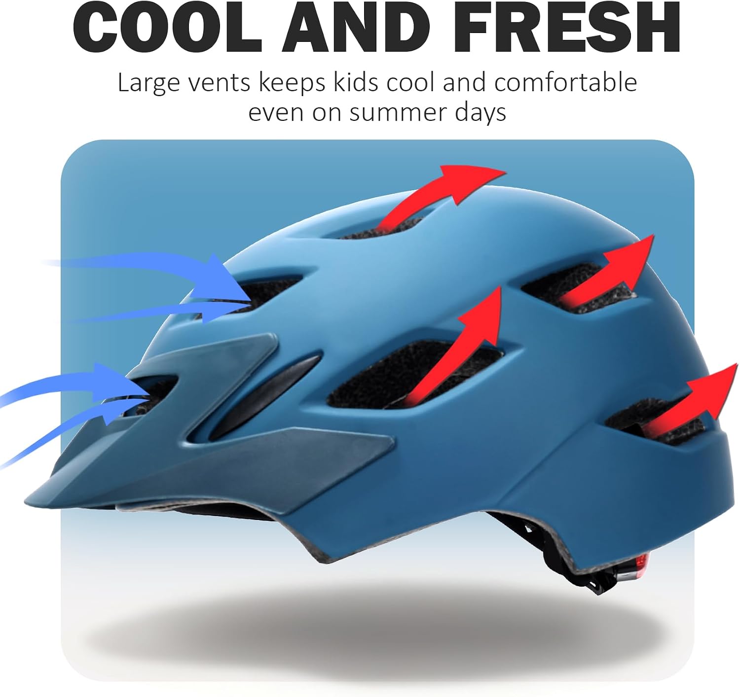 Kids Bike Helmet, Toddler Youth Helmet for Boys Girls, Ages 3-5, 5-8, 8-14