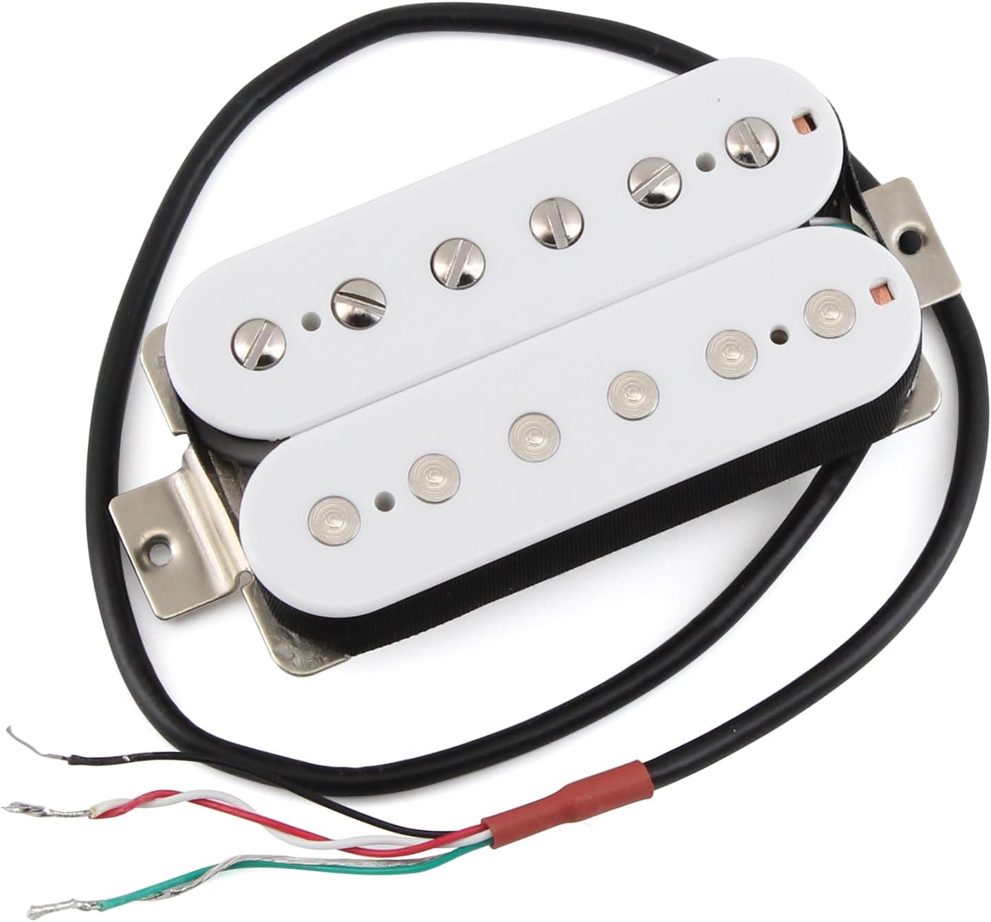 FLEOR Alnico 5 Guitar Pickup Double Coil Humbucker Pickups Neck and Bridge Set Black
