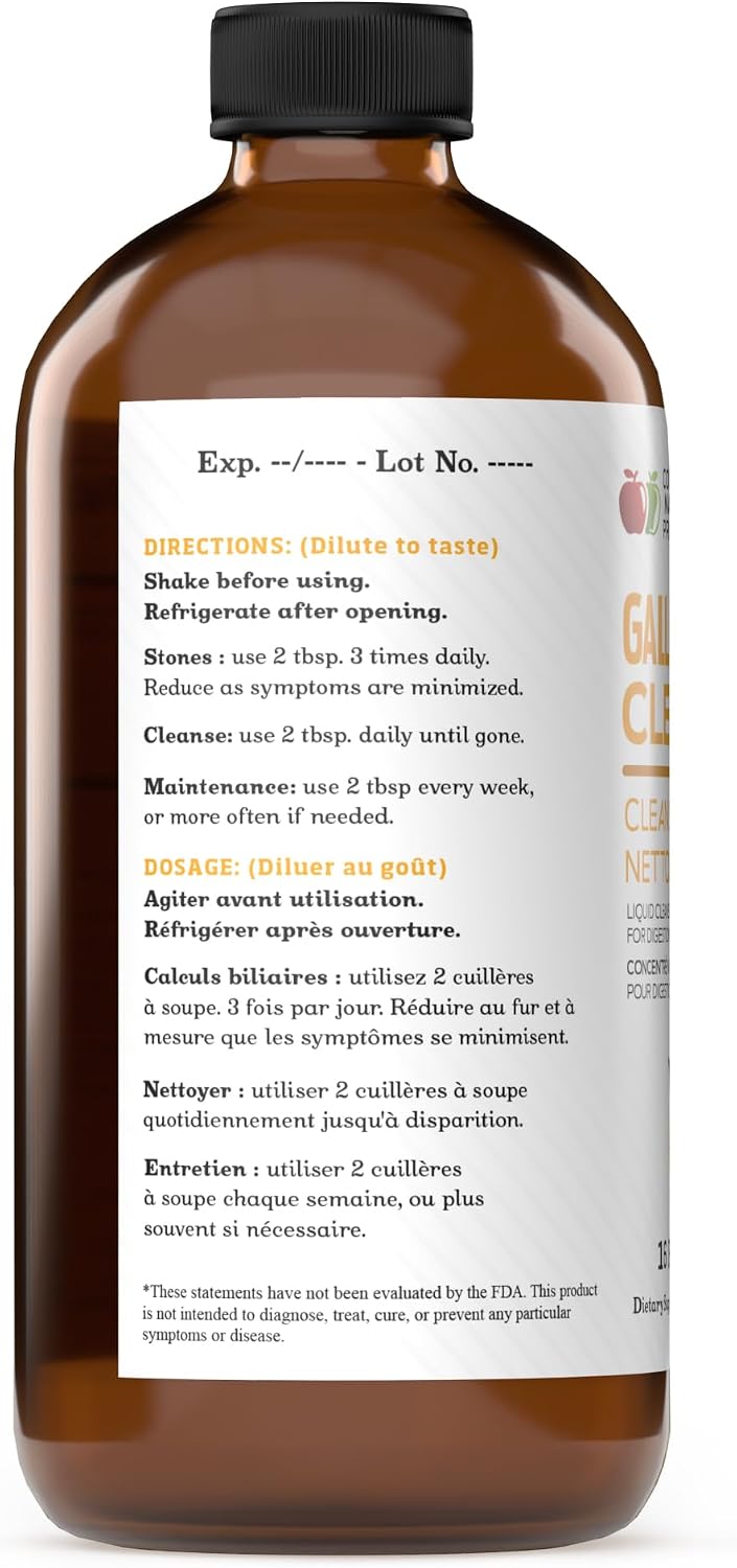 CNP | Gallbladder Stone Breaker Liquid 8oz - ACV Chanca Piedra Cleanse Aid | Organic gallbladder support liquid with apple cider vinegar, turmeric, lemon, hibiscus & chanca piedra for sludge cleanse aid