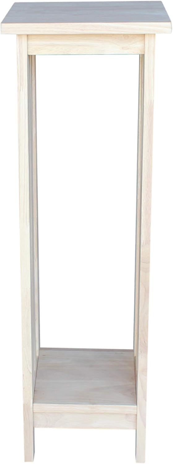 IC International Concepts Solid Wood Mission Plant Stand, Unfinished