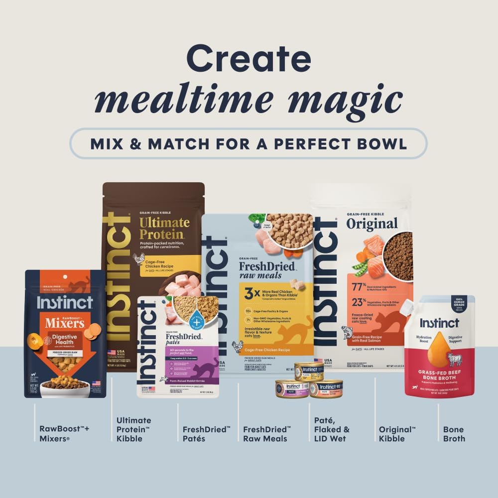Instinct Original Grain Free Real Rabbit Recipe Natural Wet Canned Cat Food, 3 oz. Cans (Case of 24) | Rich & creamy pate texture, high protein, real rabbit, whole-food ingredients, grain-free, hydration support