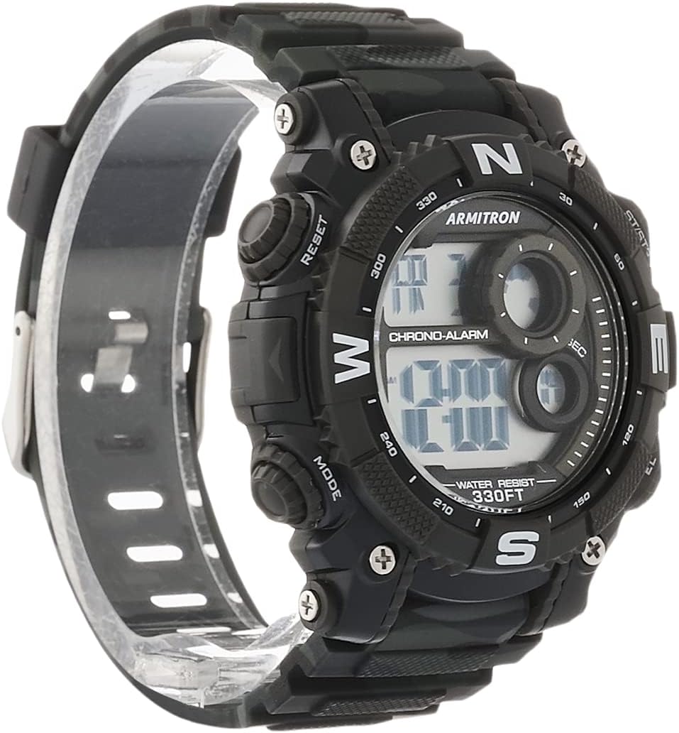 Armitron Sport Men's Digital Chronograph Resin Strap Watch, 40/8284