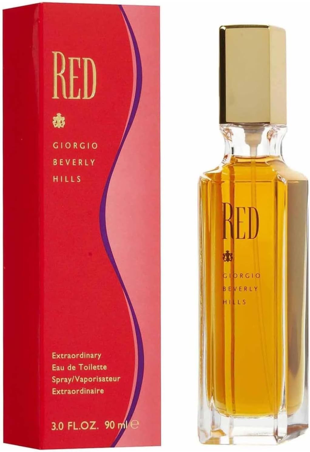 Giorgio Beverly Hills Red Perfume for Women, Eau De Toilette EDT Spray, 3 Fl Oz