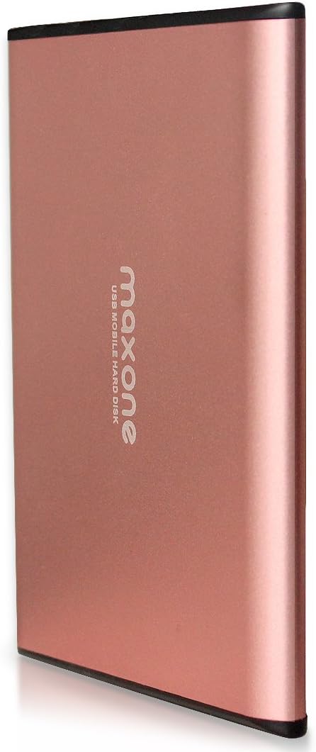 Maxone 1TB Ultra Slim Portable External Hard Drive HDD USB 3.0 Compatible | with PC, Laptop, Charcoal Grey
