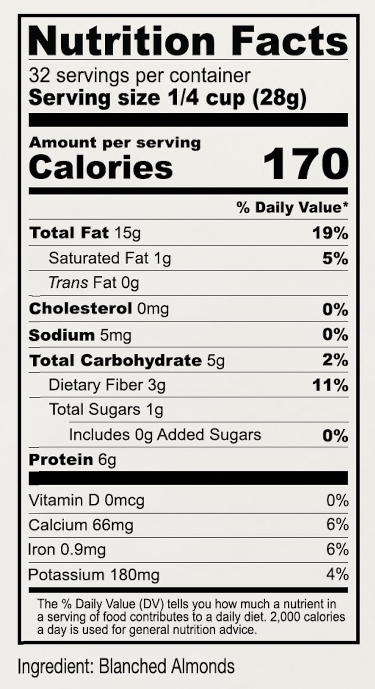Anthony's Blanched Almond Flour, 2 lb, Finely Ground, Gluten Free, Non GMO, Vegan, Keto Friendly