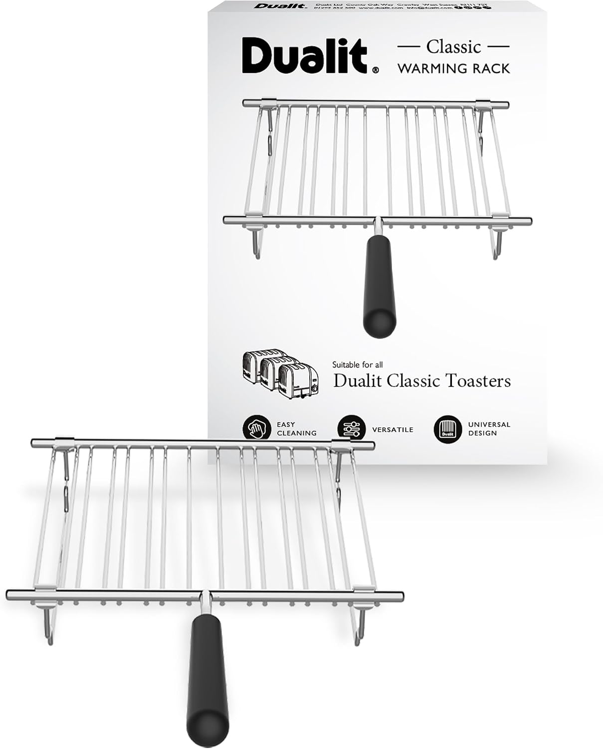 Dualit Classic Warming Rack for Dualit Classic Toasters | 1 x Warming Rack To Warm Items over a Dualit Toaster | Toaster Warming Rack | Ideal