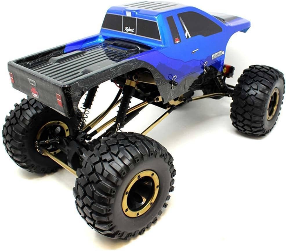 Redcat Racing Everest-10 Electric Rock Crawler with Waterproof Electronics, 2.4Ghz Radio Control (1/10 Scale), Blue/Black