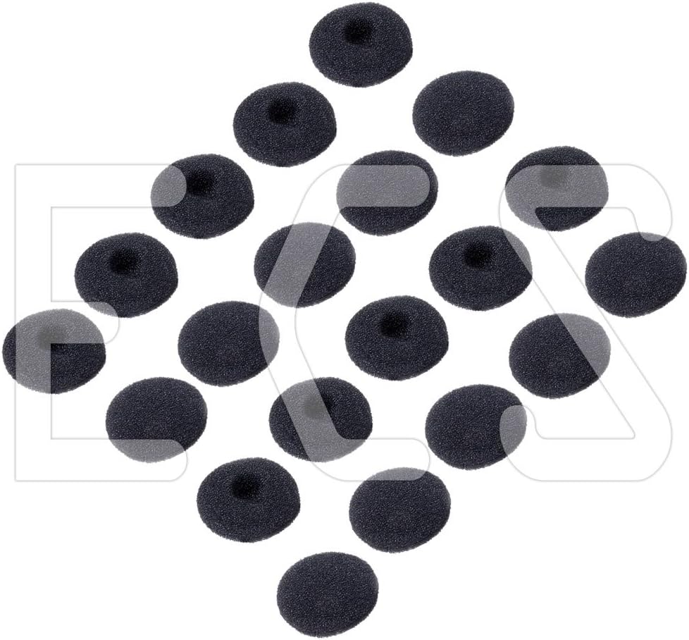 ECS Replacement Ear Cushions for Philips LFH0334 LFH0234 LFH0134, 10 Pairs | Comparable with Philips 510310928231, 10 Pairs, 20 Sponges, Quality