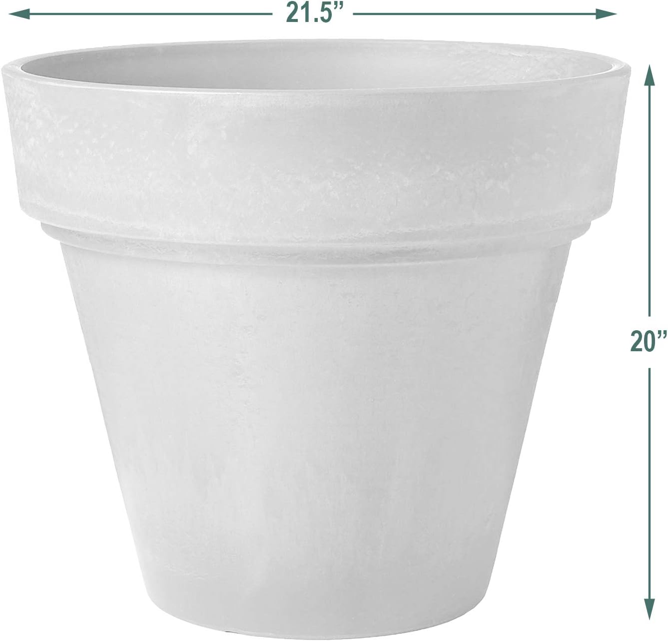 PSW OT55C Arcadia Garden Products Traditional Pot, 21.5 by 20-Inch, Chocolate