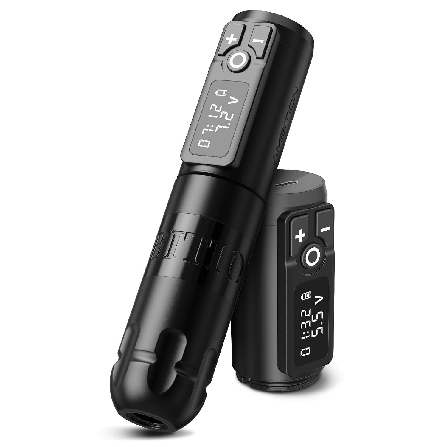 Ambition Soldier Rotary Battery Pen Tattoo Cartridge Machine with 2400mAh Power Japan Coreless Motor Digital LED Display Tattoo Equipment Supply for