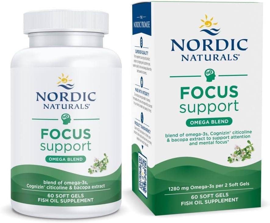 Nordic Naturals Omega Focus, 1280mg Omega-3 + Citicoline