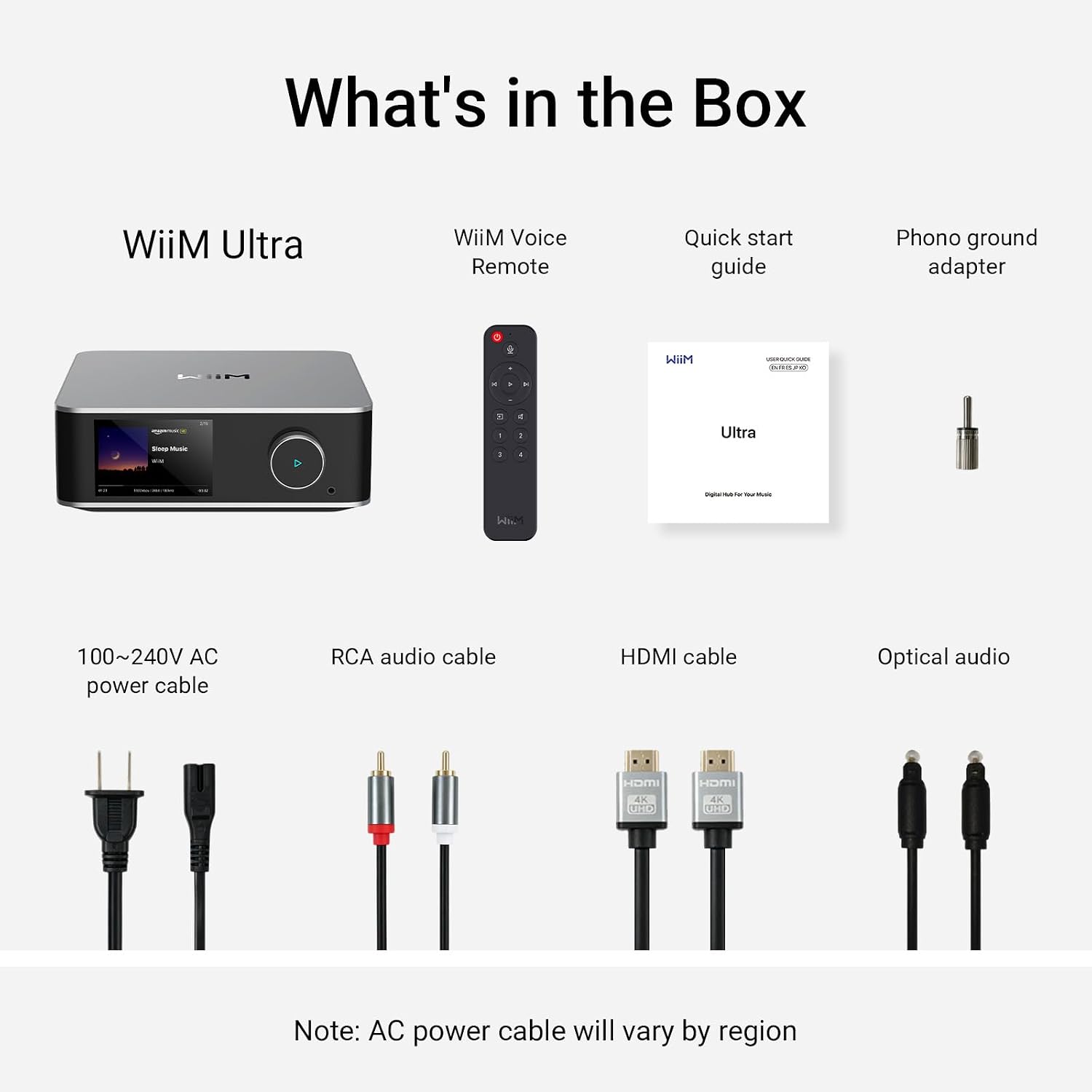 WiiM Ultra Hi-Res Music Streamer with Touchscreen & ESS DAC, Silver | Wi-Fi Streaming, RoomFit Correction, HDMI ARC, Phono Input & Multi-Room Audio