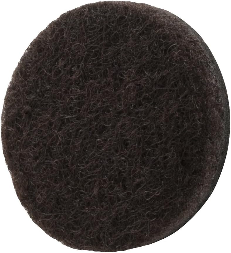 softtouch 1 1/2" Round Heavy Duty Felt Furniture Pads for Hardwood, Brown (24 Pack)