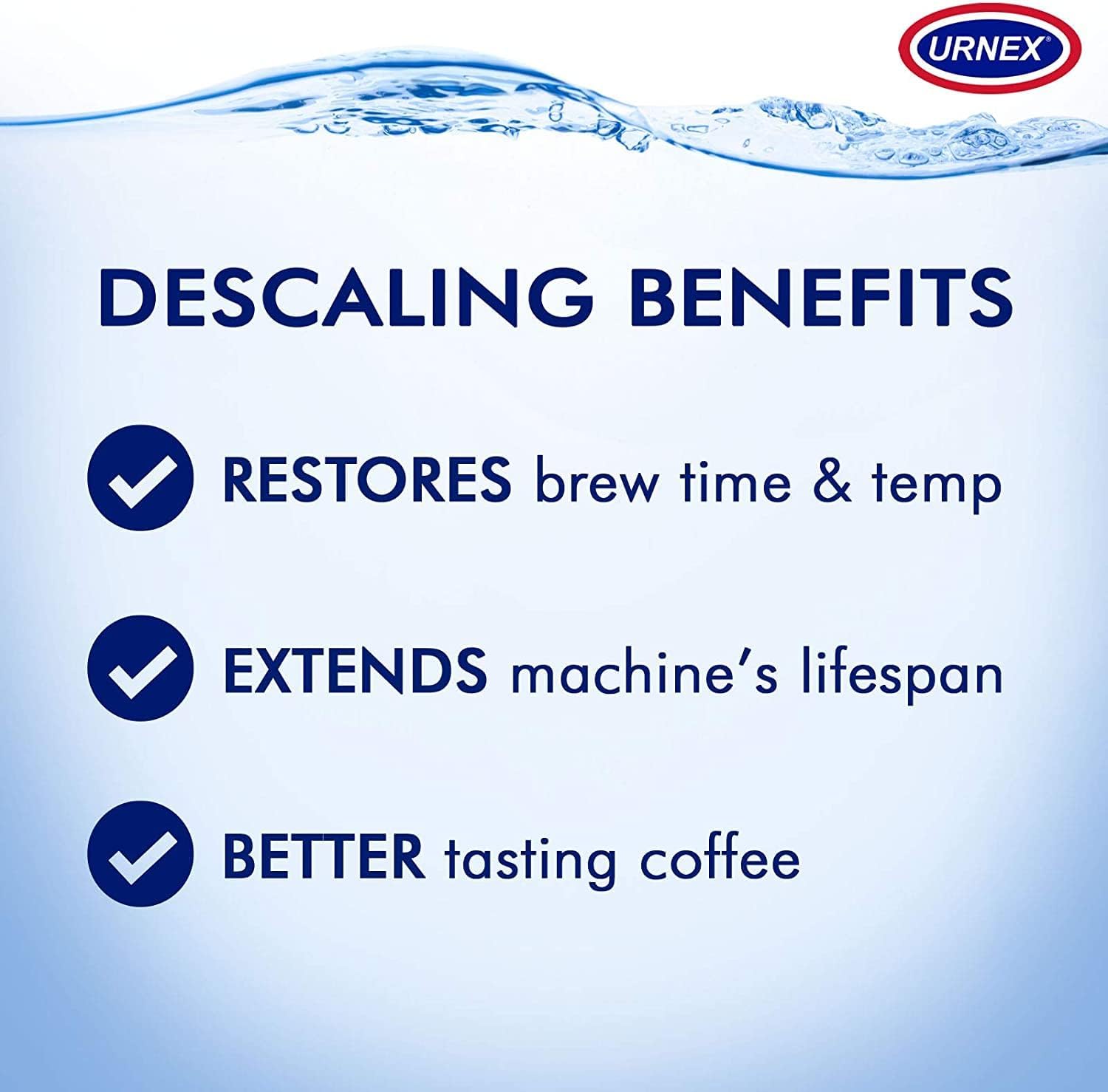 Descaling Powder Solution - 4 Uses - Activated Scale Remover for use with Keurig 1.0/2.0, Home Coffee and Espresso Machines, Kettles, Garment Steamers